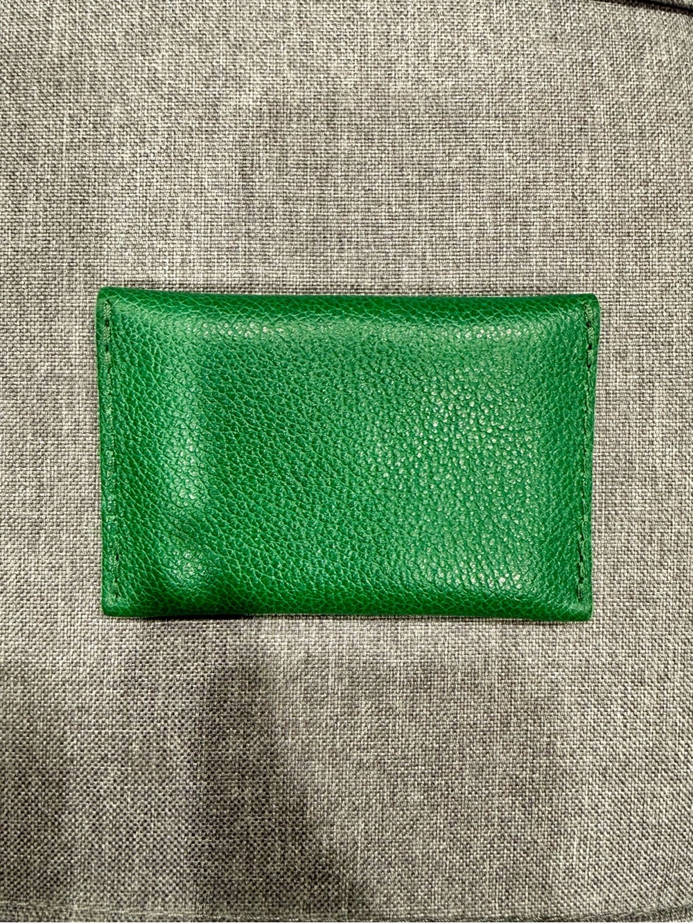 Portland Leather Mini leather Envelope Wallet - Green (Bacalar) - Picture 6 of 7